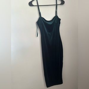 dark green dress